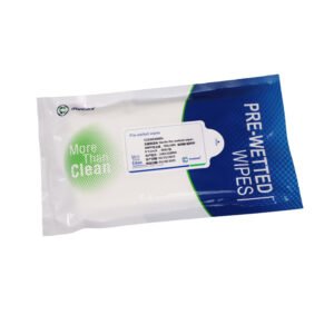 Presaturated cleanroom wipe
