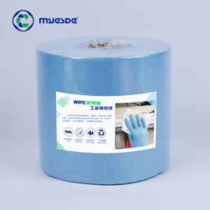 500PCS Blue Industrial Wiper Rolls Strong Clean Absorbent - Maker