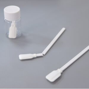 Cleanroom swabs with breakable point