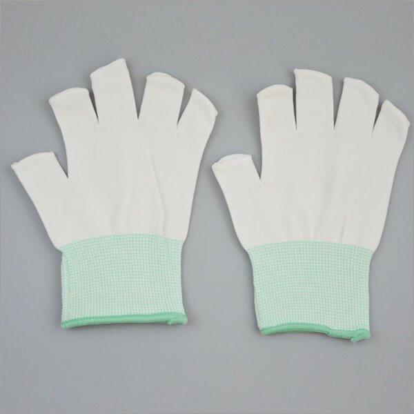 fingerless knit gloves