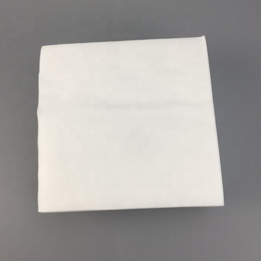 4 Fold polyester woodpulp cleanroom wipes
